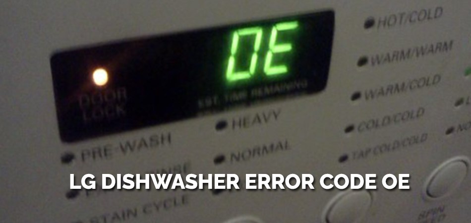 کد خطا ظرفشویی ال جی